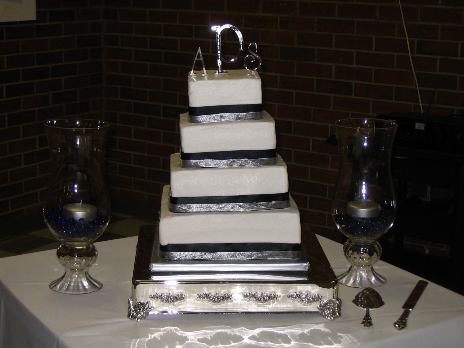 Navy Blue And Silver