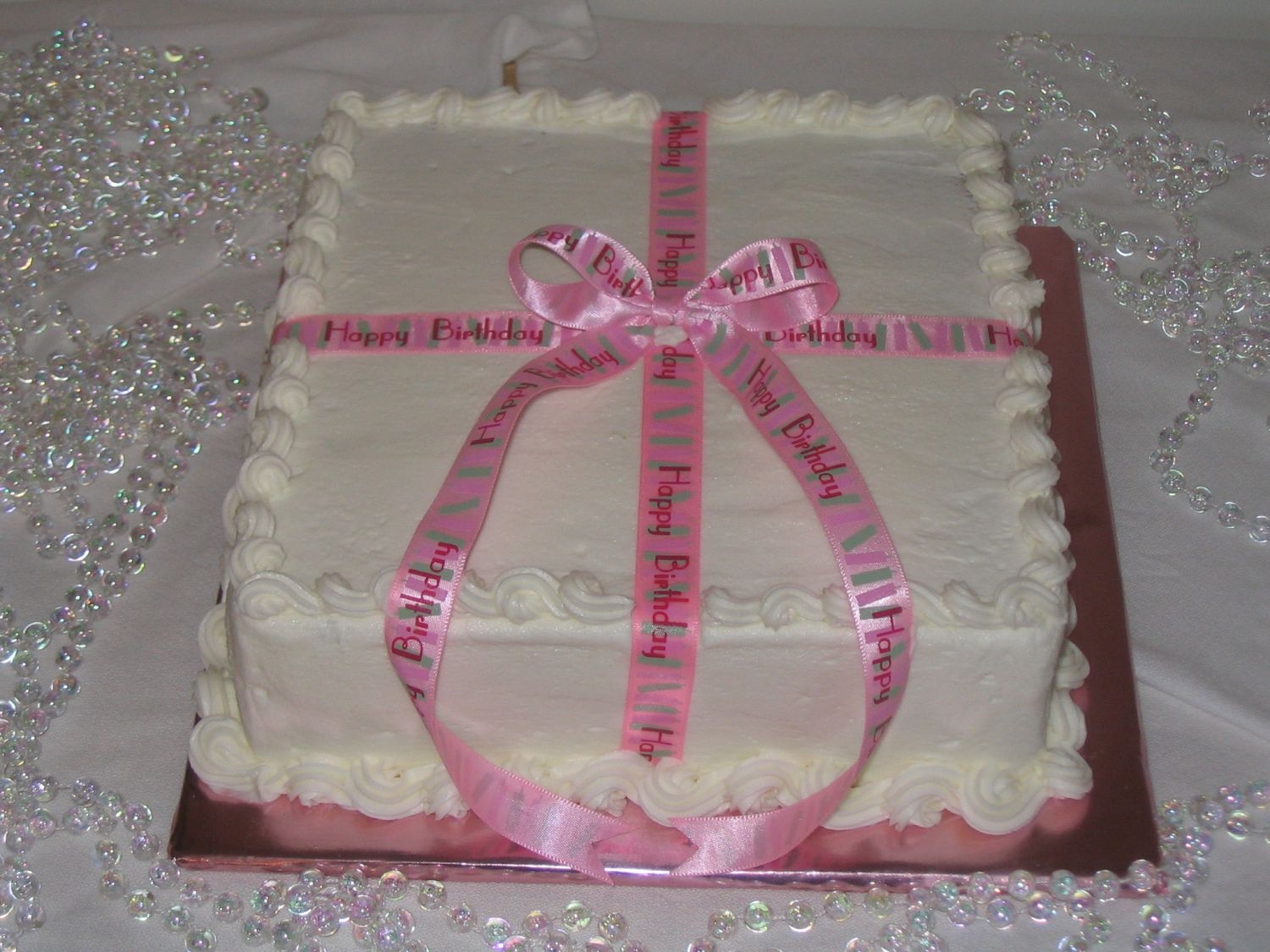 Pink Ribbon Happy Birthday