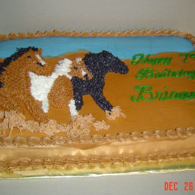 Horse Birthday Cake