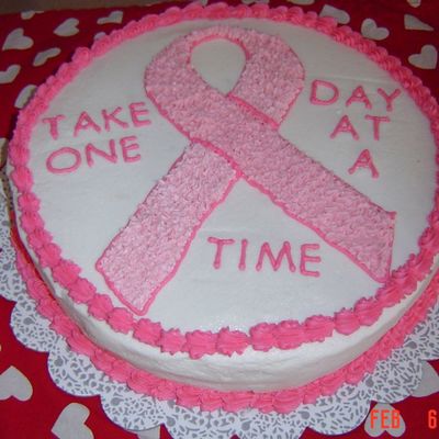 Cancer Ribbon Cake