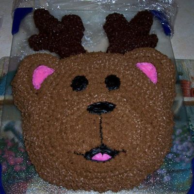 Bear Cake With "antlers".