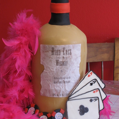 Whisky Bottle Cake