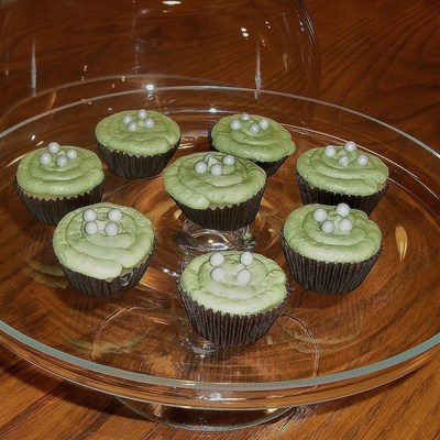 Mini Green Tea Cupcakes