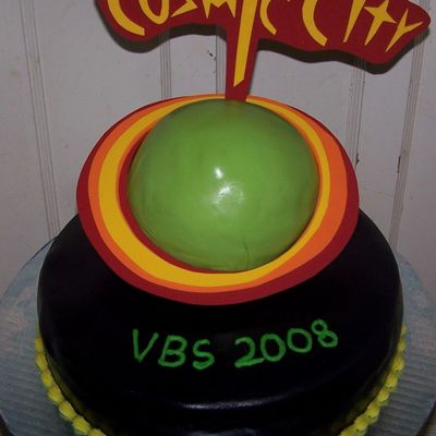 Cosmic City Cake