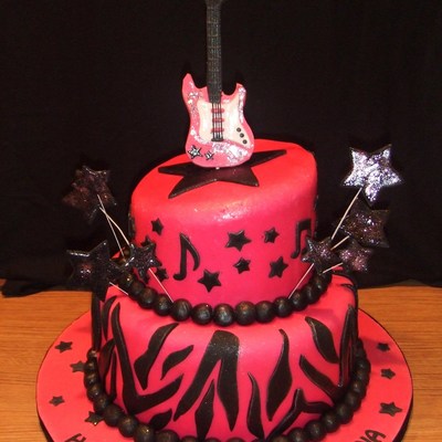 Pink & Black Rockstar Birthday