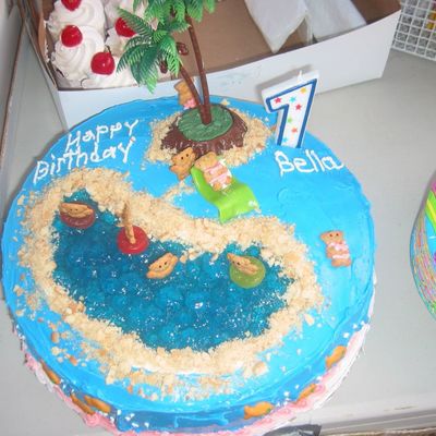1St Birthday, Island Cake
