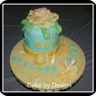Baby Boy Shower Cake