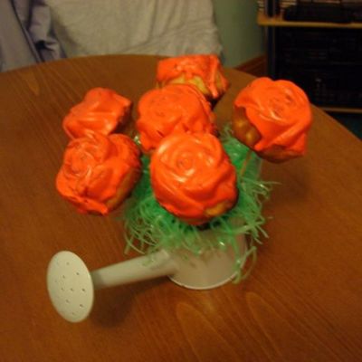 First Try At Cup Cake Flowers