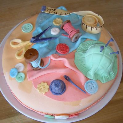 Sewing Kit Cake