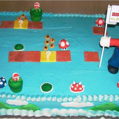 Super Mario Birthday Cake