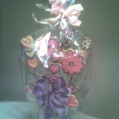 Valentine Cookie Bouquet