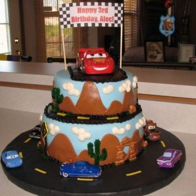 Alec's Cars Cake