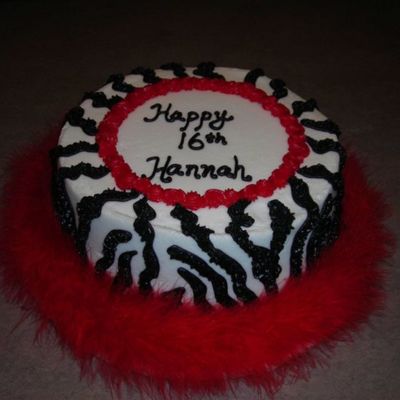 Zebra Print Cake