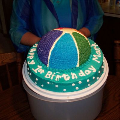 Mark's Beach Ball Cake