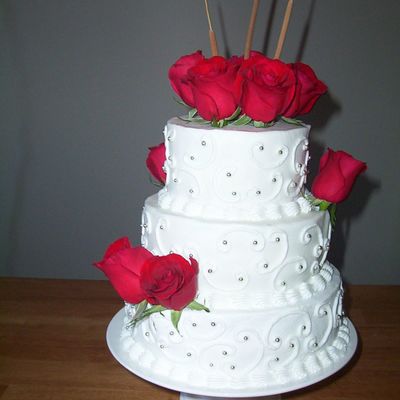 My 1St Practice Wedding Cake