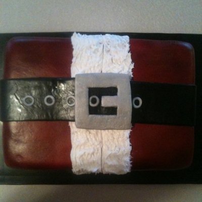 Santa Belt Cake