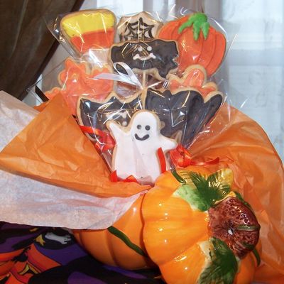 Halloween Cookie Bouquet