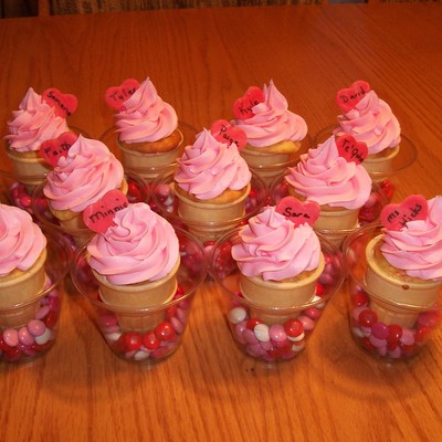 Valentine's Cupcake Cones