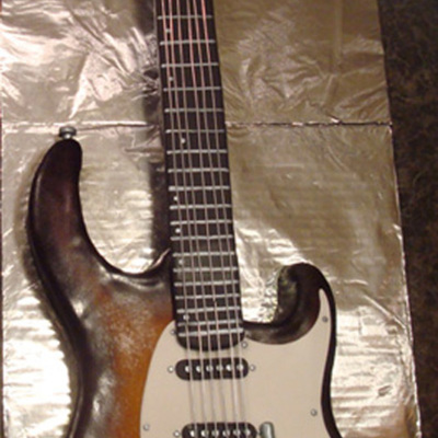 Guitar Birthday Cake