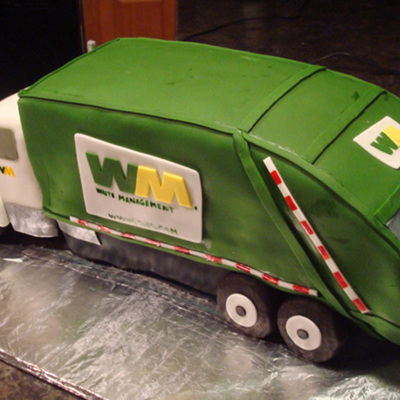 Garbage Truck Cake
