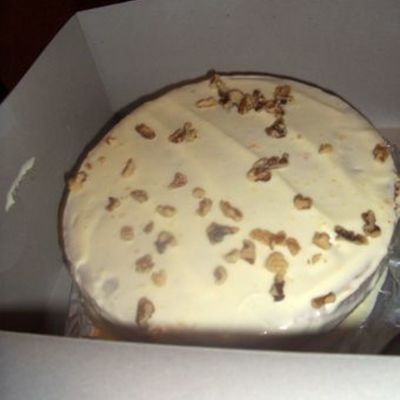 Carrot Cake With Fresh Orange Cream Cheese Frosting