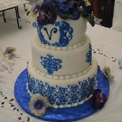 Sapphire Wedding Cake