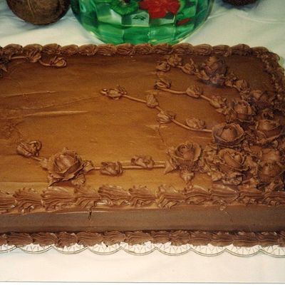 Chocolate Cake With Chocolate Roses