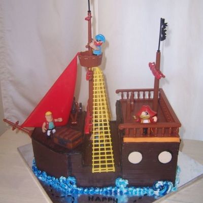 Pirate Ship Cake