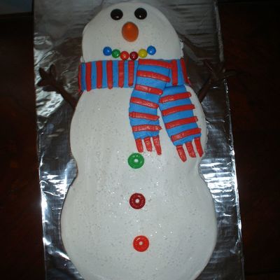 Snowman Cake