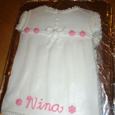 Christening Gown Cake