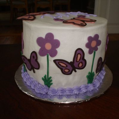 Butterflies & Flowers Side View