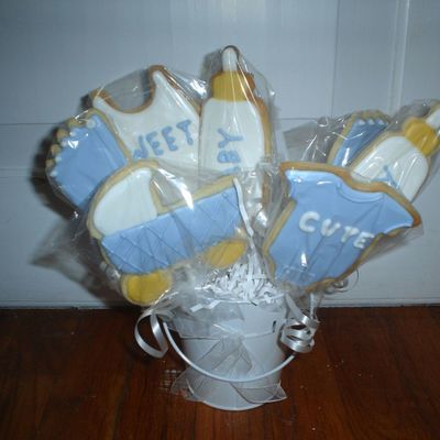 Baby Boy Cookie Bouquet