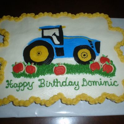 Tractor With Apples
