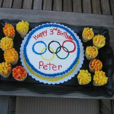Olympic Cake & Torch