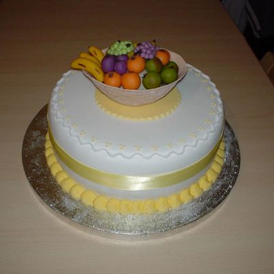 Basket Of Fruit Cake