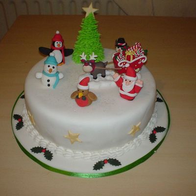 Christmas Scene Cake