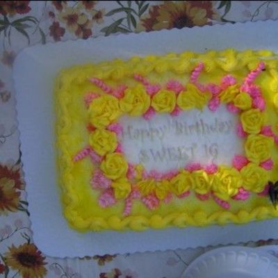 Nieces Sweet 16 B Day Cake