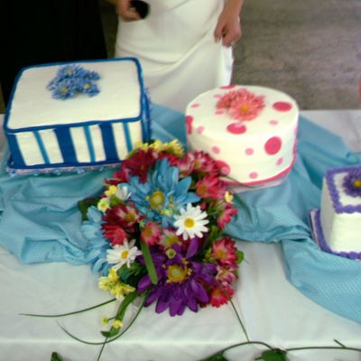 Sassy Summer Wedding Cake