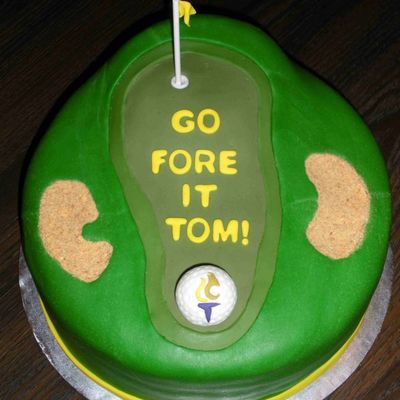 Golf Retirement Cake