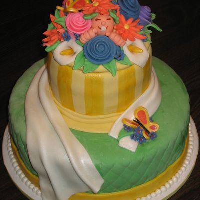 Flowers And Butterflies Baby Shower