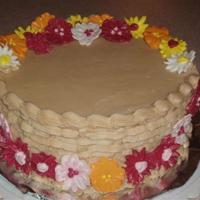 Fall Basketweave Cake