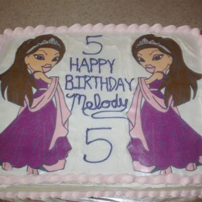 Bratz Edible Image Birthday Cake