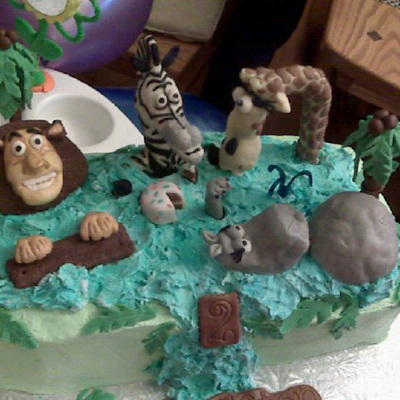 Madagascar Birthday Cake