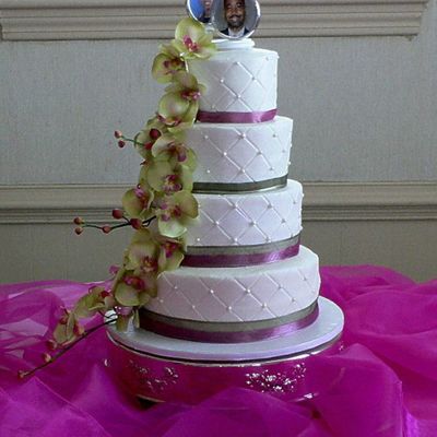Quilted Wedding Cake
