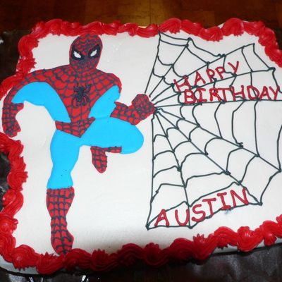 Spiderman Cup Cake Cake