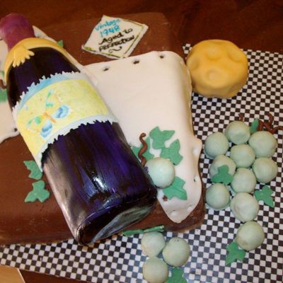 Wine Bottle Cake
