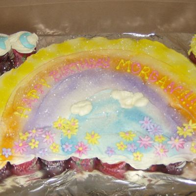 Rainbow Cupcake Cake