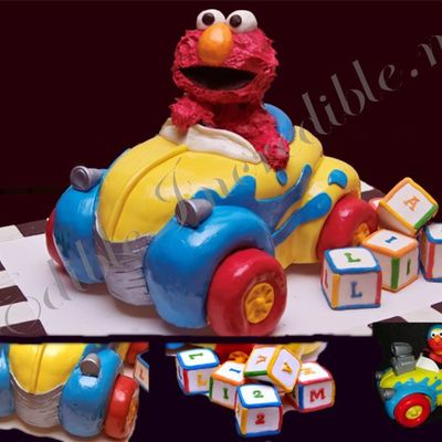 Elmo's Racing Car