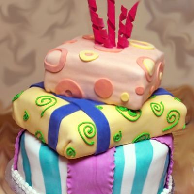 Stacked Birthday Presents