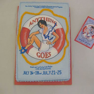 "anything Goes" Playbill Cake